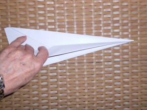 making paper airplanes step 5