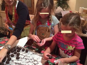 making holiday chocolates with kids