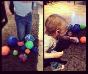 playing with balls