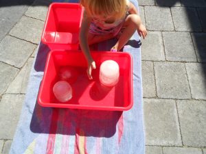 ice messy play