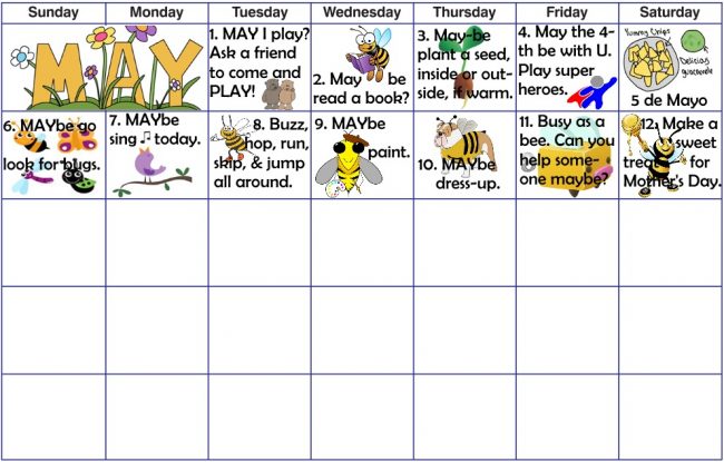 play activities for May