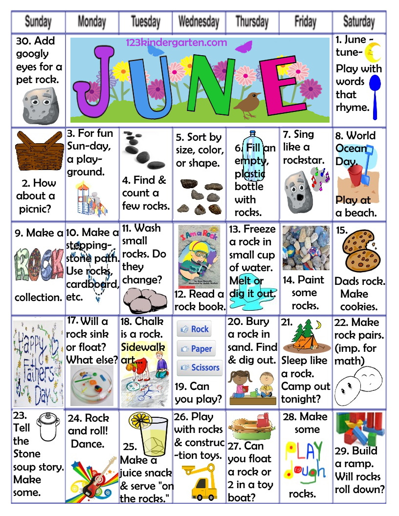 June play activities for kids