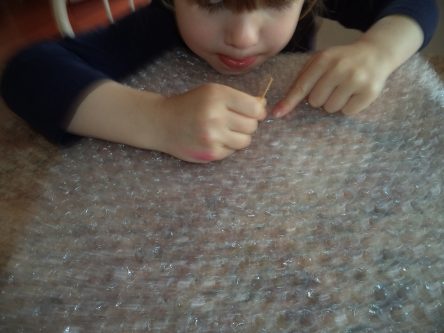 Bubble Fun and Learning # 17: Bubble Wrap Stomp