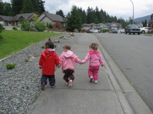 nature playdate outside