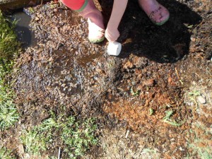 sensory mud play