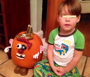 pumpkin pirate potato face