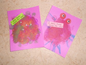 homemade Valentine cards