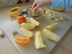 chocolate mud dip for kids