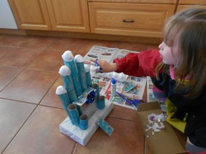 elsa toilet paper roll castle craft