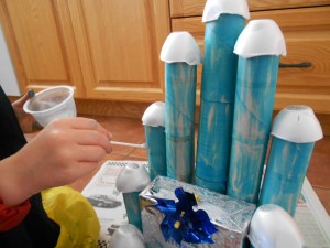 elsa toilet paper roll castle craft