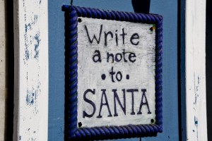 writing a letter to Santa