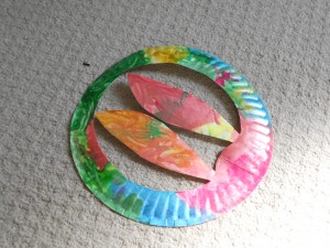 bunny ears paper plate craft