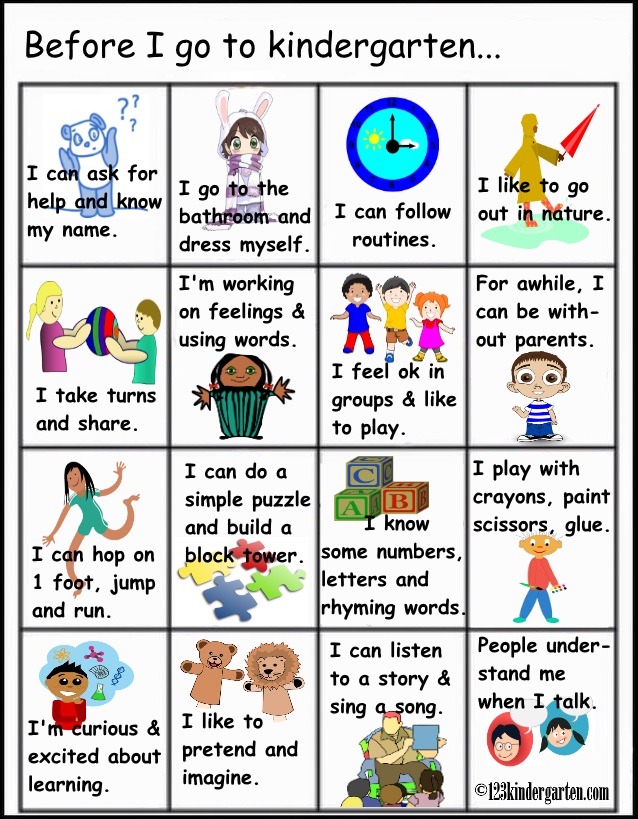 What Does A Child Need To Know For Pre K