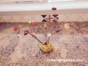 button bead fall twig tree