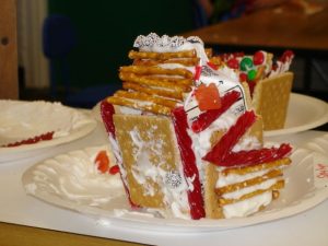 gingerbread house decorating