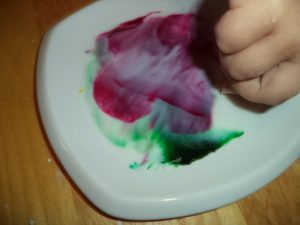 magic milk swirling colors science experiment